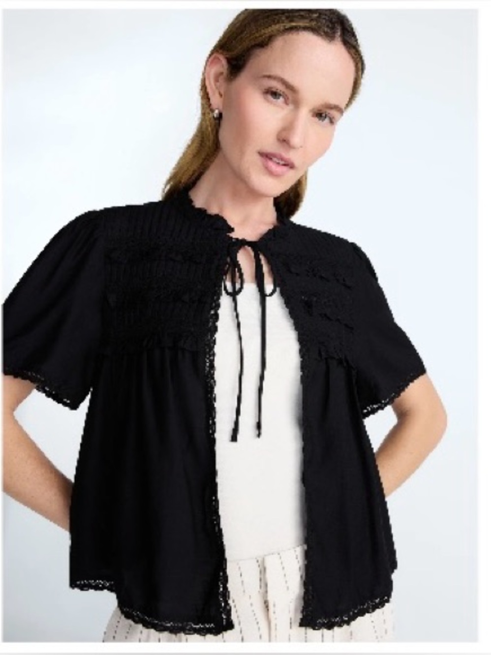 Scoop Crotchet Top - Picture 2 of 6